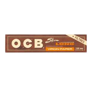 7leaves, vente en ligne de Feuilles à rouler OCB Slim long + Tips Virgin non blanchi