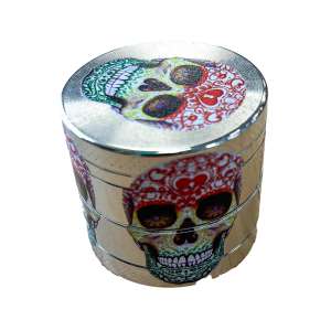 7leaves, vente en ligne de Grinder 4 parties 40 mm Calaveras mod1