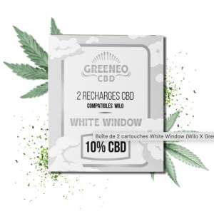 7leaves, vente en ligne de BOÎTE DE 2 CARTOUCHES WHITE WINDOW - WILO X GREENEO