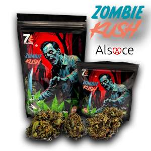 7leaves, vente en ligne de Fleurs CBD Zombie Kush Outdoor 7Leaves 5g-10g