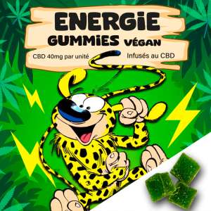 7leaves, vente en ligne de Gummies VEGAN CBD ENERGIE - 600mg